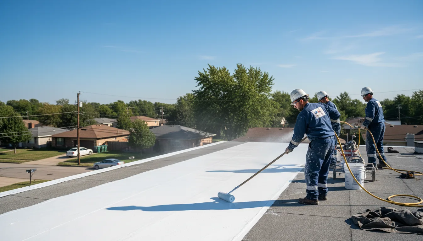 Commercial roof coating in Kingston, NY near me